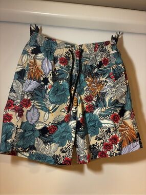 Express Men's Floral Swim Trunks with Comfort Liner